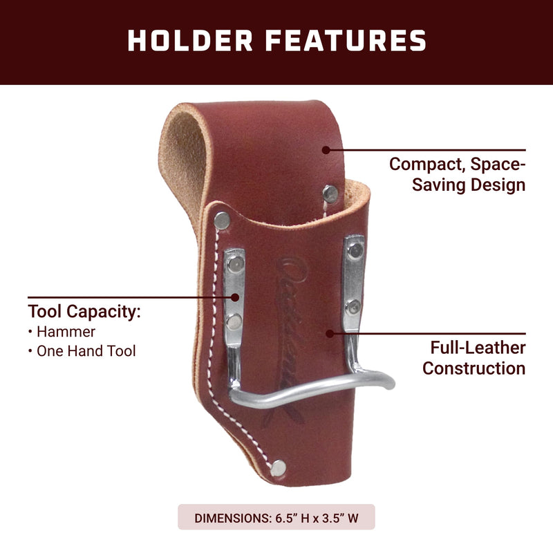 Occidental Leather 2-in-1 Tool & Hammer Holder - 2X the Tool Capacity - Made in USA