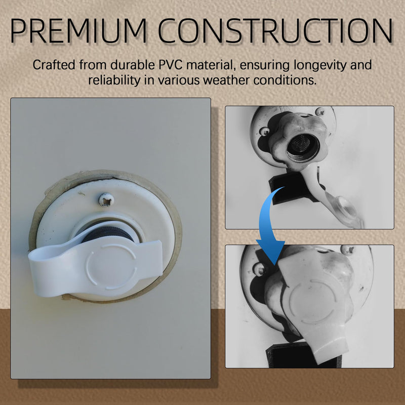 (3-Pack, White 3/4" Water Inlet Plug with Strap A0170SVP, RV Waters Inlets Replacement, Camper Waters Connection Inlet Plug with Strap, RV City Water Fill Inlets Replacement