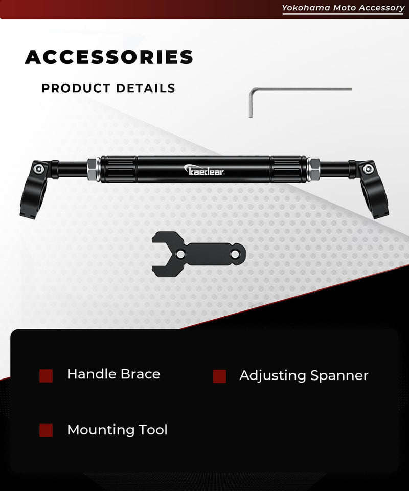 KDR-HB2 Handlebar Brace Bar Motorcycle Multi-Bar Adjustable Center Brace Aluminum Alloy