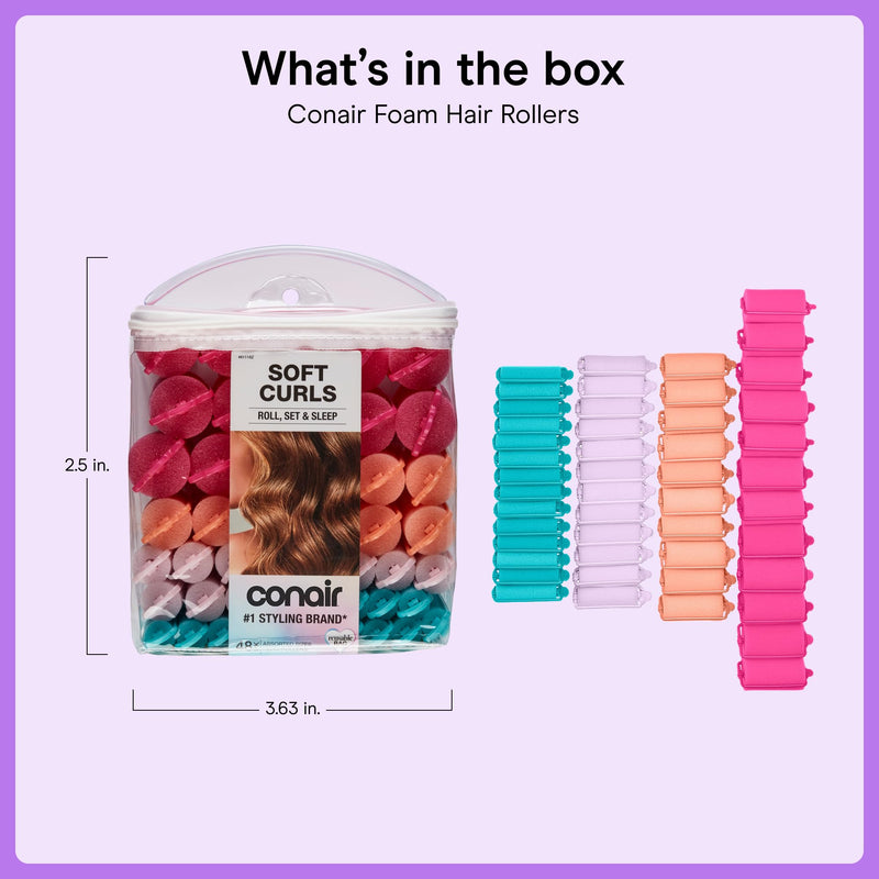 Conair 61118 Conair Foam Rollers, 48PCS