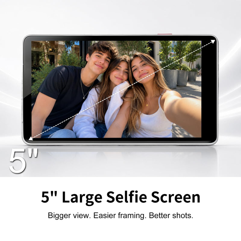 5'' Touchscreen Selfie Screen Monitor with 5000mAh Long-Lasting Battery | Portable External Phone Monitor for iPhone & Samsung, Wireless Back Camera Monitor, Magnetic Monitor for Vlog Live Streaming