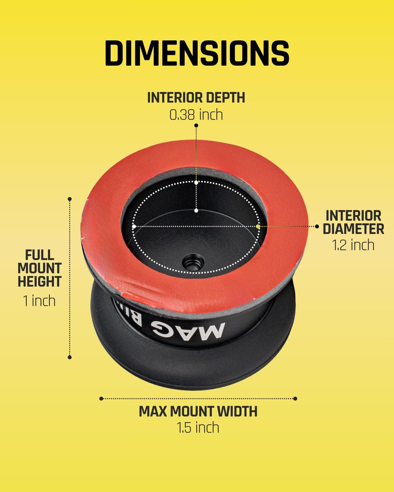 Mob Armor Mag Buddy, Universal Radio & Device Magnetic Mount | High-Strength Magnetic Hold, Rugged All-Day Durability, Universal Device Compatibility, One-Hand Access, Flexible Placement