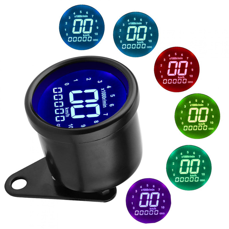 LCD Speedometer Odometer, Motorcycle Speedometer DC 12V LCD Display for Most DC 12V Motorcycle