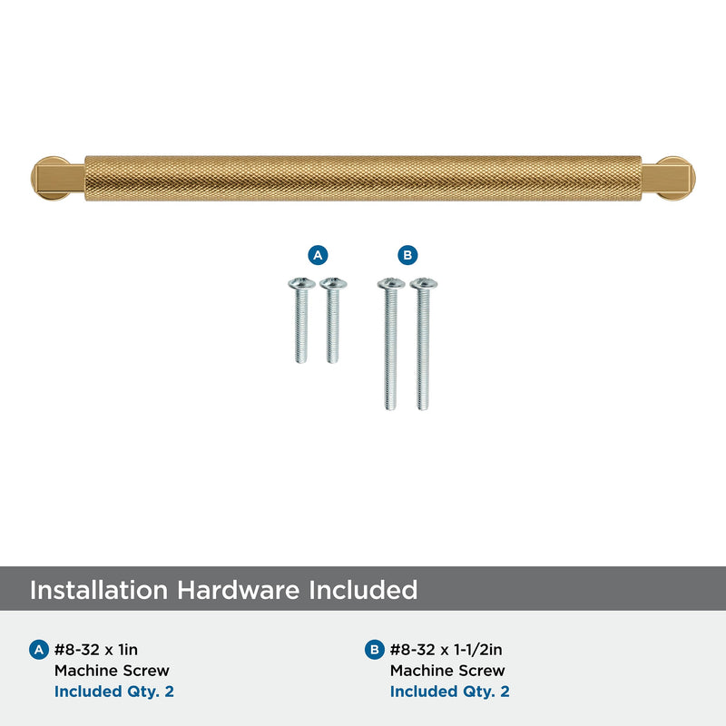 Amerock Balata 7-9/16 inch (192mm) Center-to-Center Champagne Bronze Cabinet Pull, BP37626CZ