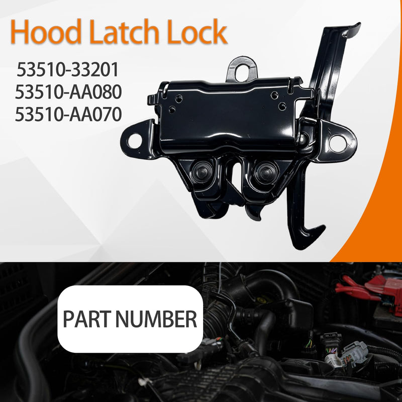 53510-33201 Engine Hood Latch Lock for Toyota Camry 2002-2006 | Replacement Car Bonnet Latch Assembly, Compatible for Toyota Camry 2002 2003 2004 2005 2006 TO1234102, 53510-AA070