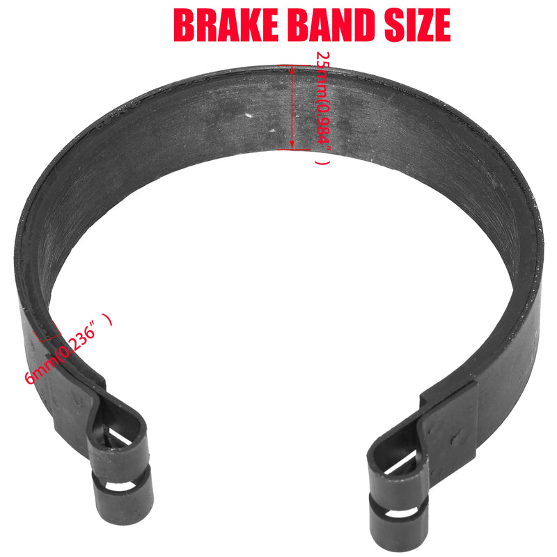 GREHUA 4" Rear Drum Brake Band & Cable Kit for Manco Bandit Critter 1492 4316 297 Rotary 484 Azusa 2251-B Yerf-Dog Predator 212cc 420cc 196cc Go Kart Yard Cart Dune Buggies Mini Bike ATV Parts a-black