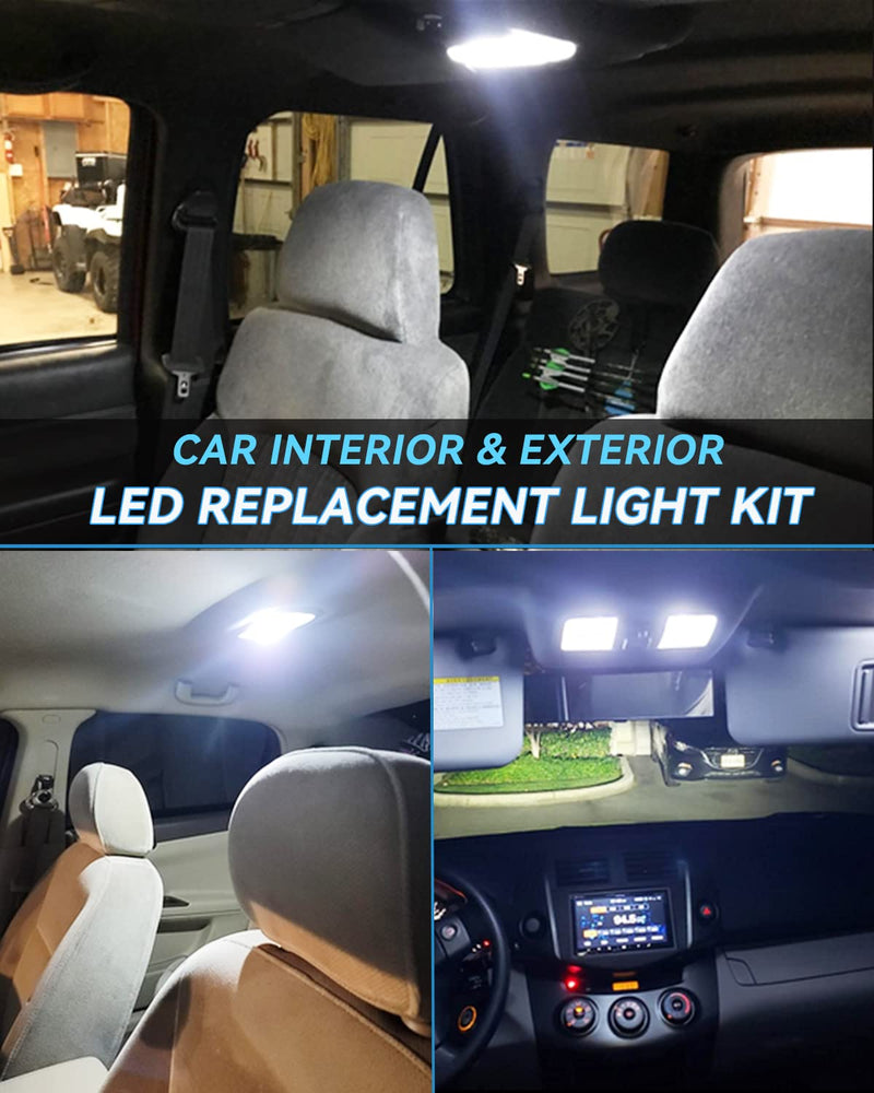 Keiurot 1893 Led Bulb 1895 1815 1816 53 57 Bulb BA9S Led Bulb for Indicator Lights Car Dome Map Trunk License Plate Courtesy Step Light White DC/AC 12V, 10-Pack White BA9s Led Bulb