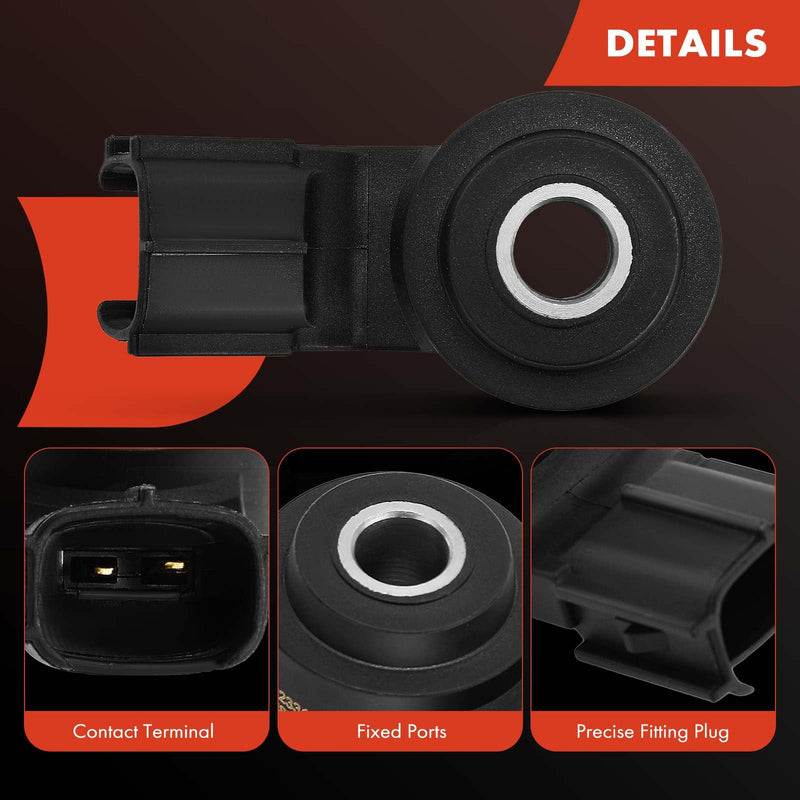 A-Premium Knock Detonation Sensor Compatible with Toyota, Lexus, Scion Models - 4Runner, Avalon, Camry, Highlander, Matrix, FJ Cruiser, Prius, Tacoma, Sienna, ES330, GS350 & More, Replace# 8961502020
