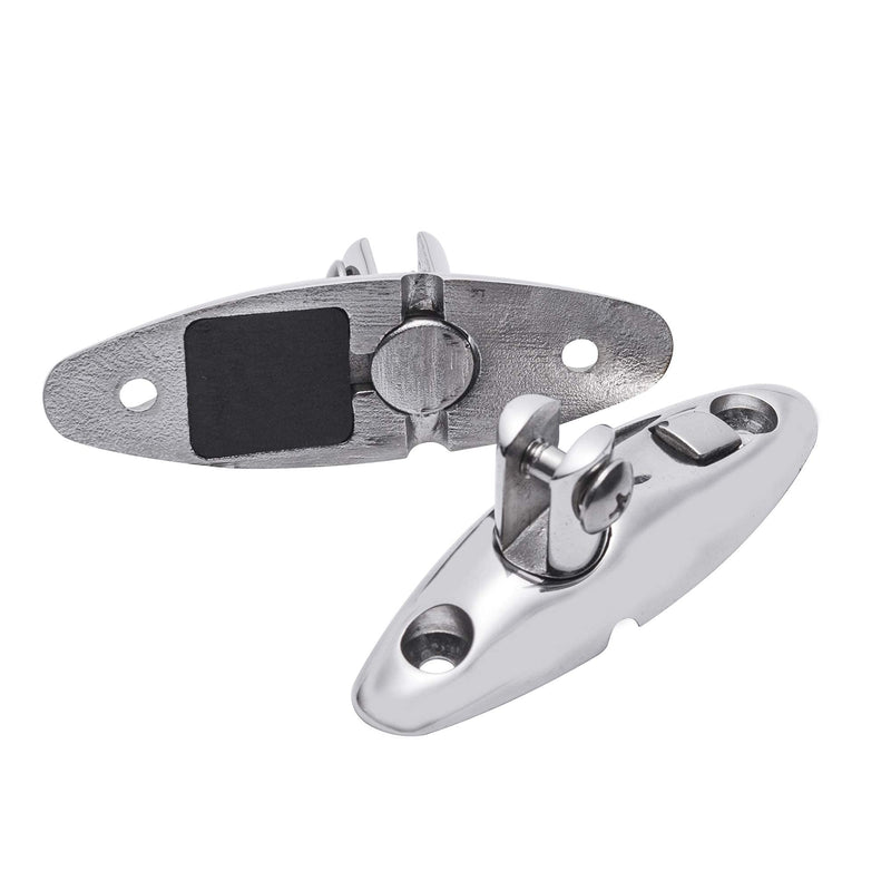 Boat Bimini Top Swivel Hinge,316 Stainless Steel Deck Side Mount Quick Release Hinge,Marine Hardware Accessories,Include Screws, Pack of 2