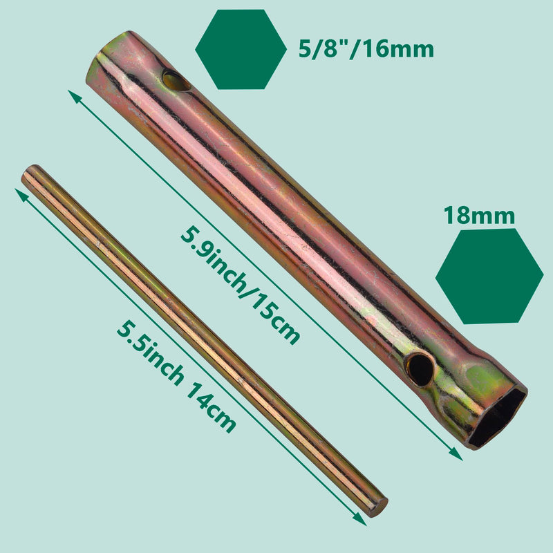 18-16MM Motorcycle Ignition Spark Plug Spanner Wrench Socket Tool -16-18mm(5/8-45/64'') Double Ended 1 18-16MM