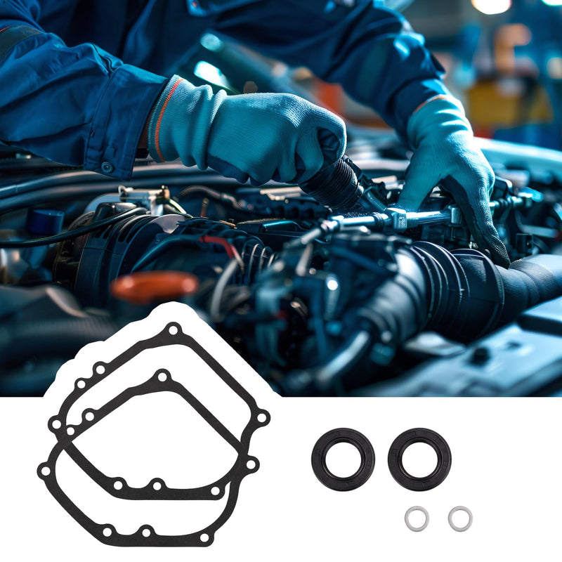 Crank Case Side Cover Gasket Oil Seal Kit, Engine Valve Cover Parts Compatible with Coleman Mini Bike CT200u and Predator 212 and Baja 196cc 200cc 224cc and Tillotson and GX160 GX200