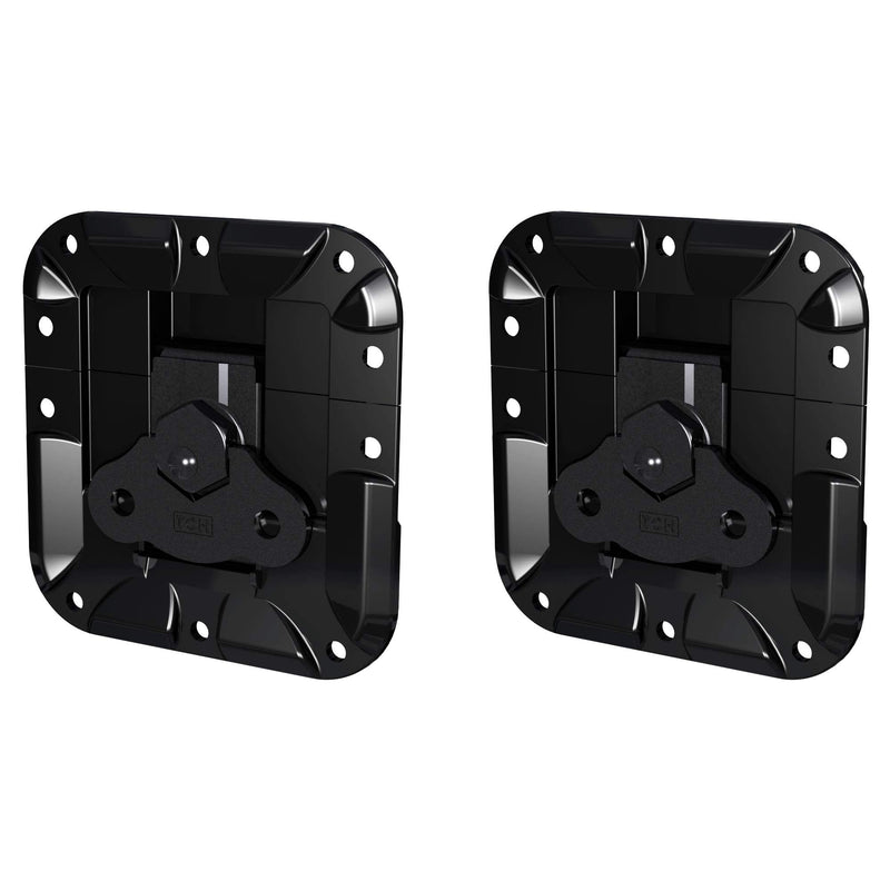 TCH Hardware 2 Pack Recessed Spring Loaded Handle & Twist Latch Kit - Lightweight Nylon & Steel Recessed Spring Loaded Handle & Twist Latch Kit (2 Pack)