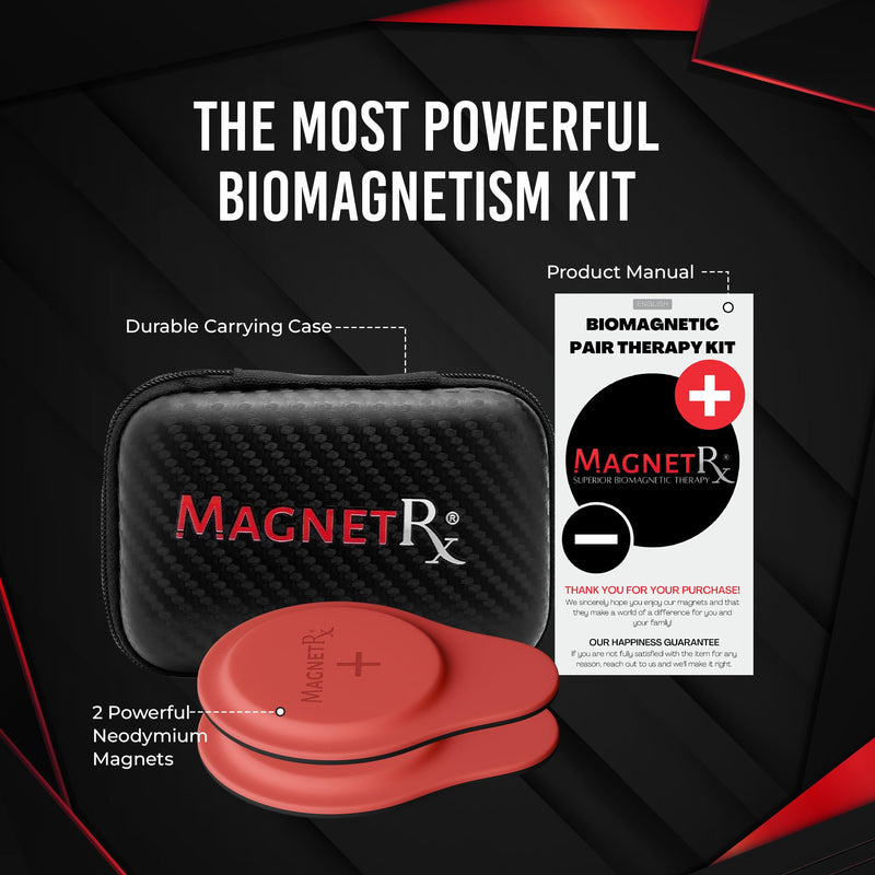 MagnetRX® Neodymium Biomagnetic Magnet Kit – Imanes para Biomagnetismo Médico – Dr Goiz Biomagnetic Therapy Magnets for Bio Magnet Pair – Biomagnetism Magnets with Silicone Covers (Large | 2 Units) Large (Silicone Covers)