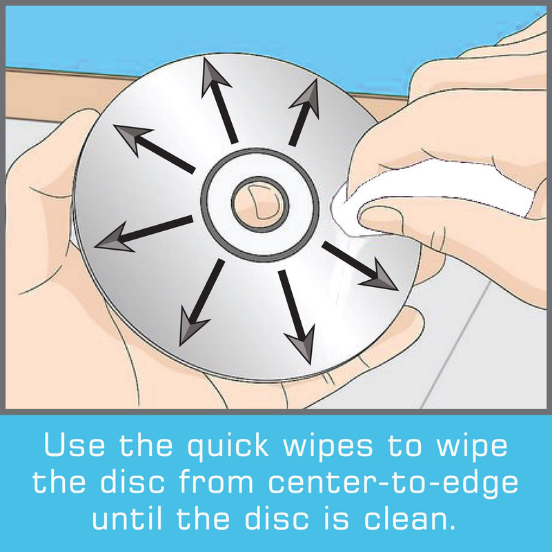 Maxell CD & DVD Quick Wipes, Remove Dirt, dust, and smudges, Great for DVDs, CDs, Playstation Discs, and Xbox Discs, 20PK (190511)