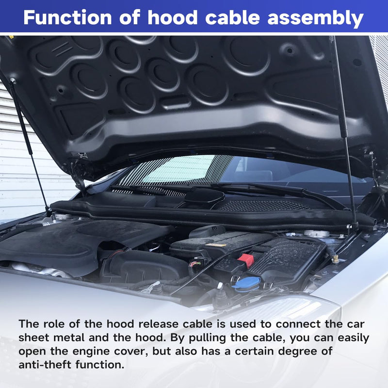 912-416 Hood Release Cable Compatible witn 2008-2015 Scion XB, Hood Latch Cable Replaces 5363012640 912-416