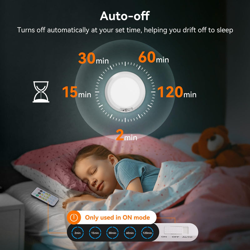 Rechargeable Motion Sensor Ceiling Light Indoor Outdoor w/Remote, 7.08 Inch Battery Operated Flush Mount Ceiling Light 3000K 4000K 6000K 400LM Dimmable for Closet Hallway Laundry Stairs (4) 4
