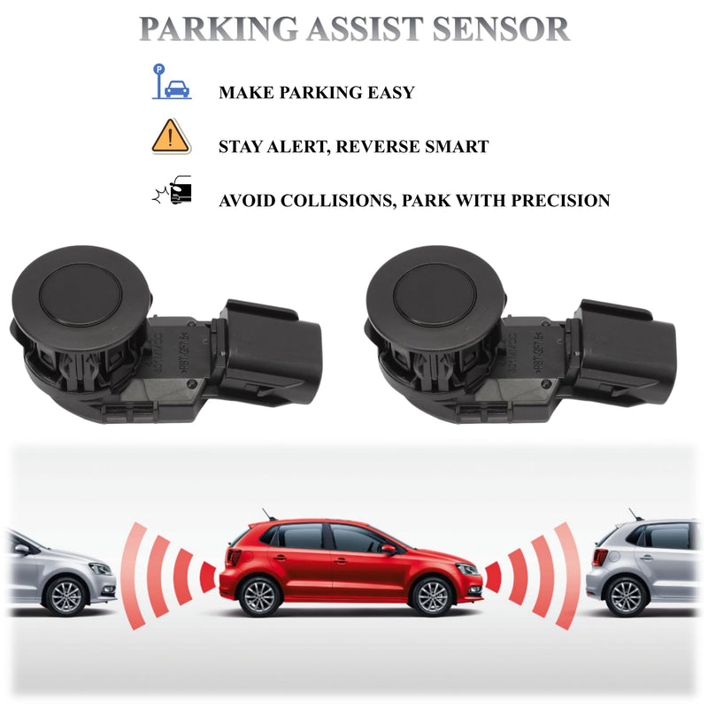 Backup Sensor Reverse Backup Parking Rear Bumper Park Assist Object Sensor Compatible for Toyota RAV4 2016-2018 for Toyota Tundra 2014-2018 Rpalce#893410C010 8934142030 893410C011 (4 Pcs)