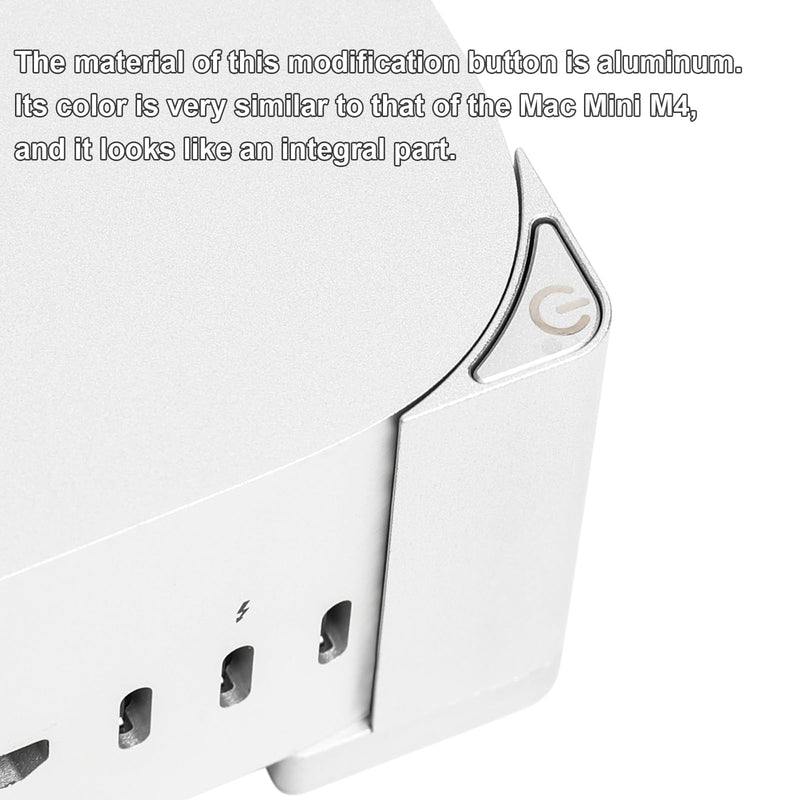 Easy Power Button Base for Mac mini M4 Stand Aluminum Desktop Dock Mac mini M4 Accessories