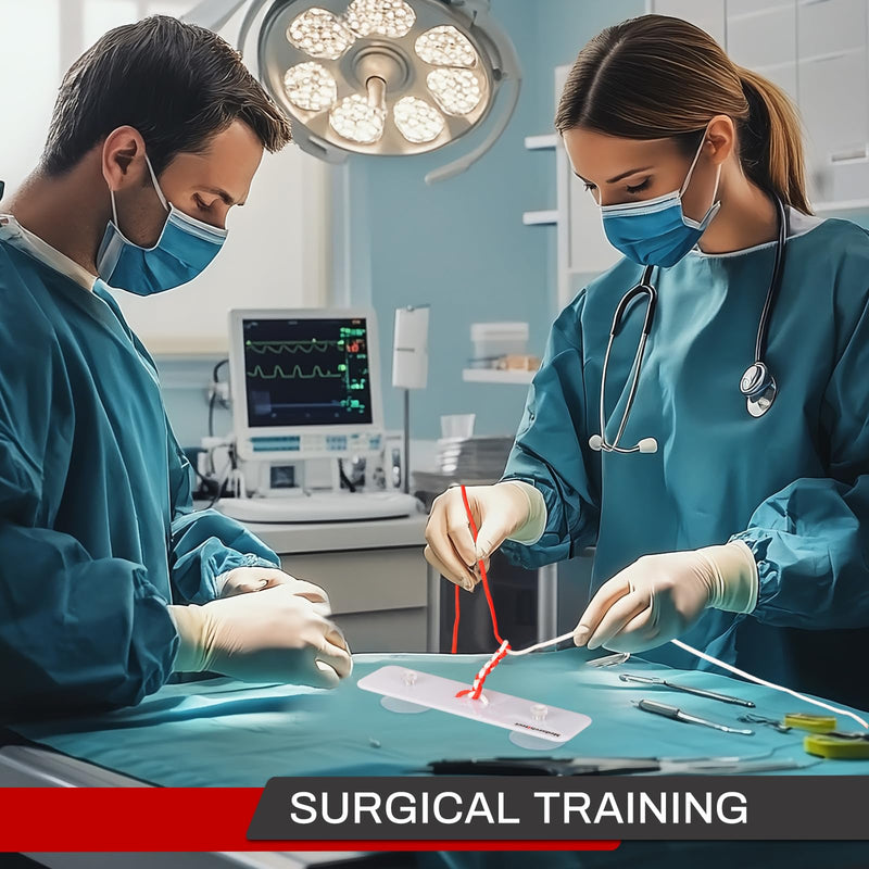 Medarchitect Surgical Knot Tying Practice Board, Surgical Suture Simulator Training Tool for Medical Students to Master Knotting Techniques