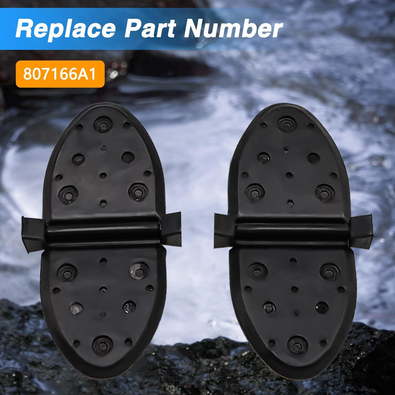 One Pair of Water Shutter Kit Exhaust Flapper Kit Compatible with MerCruiser Stern Drive 4.3L 5.0L 5.7L 5.8L 6.3L 7.4L 8.2L Engines 1998-UP Replace# 807166A1