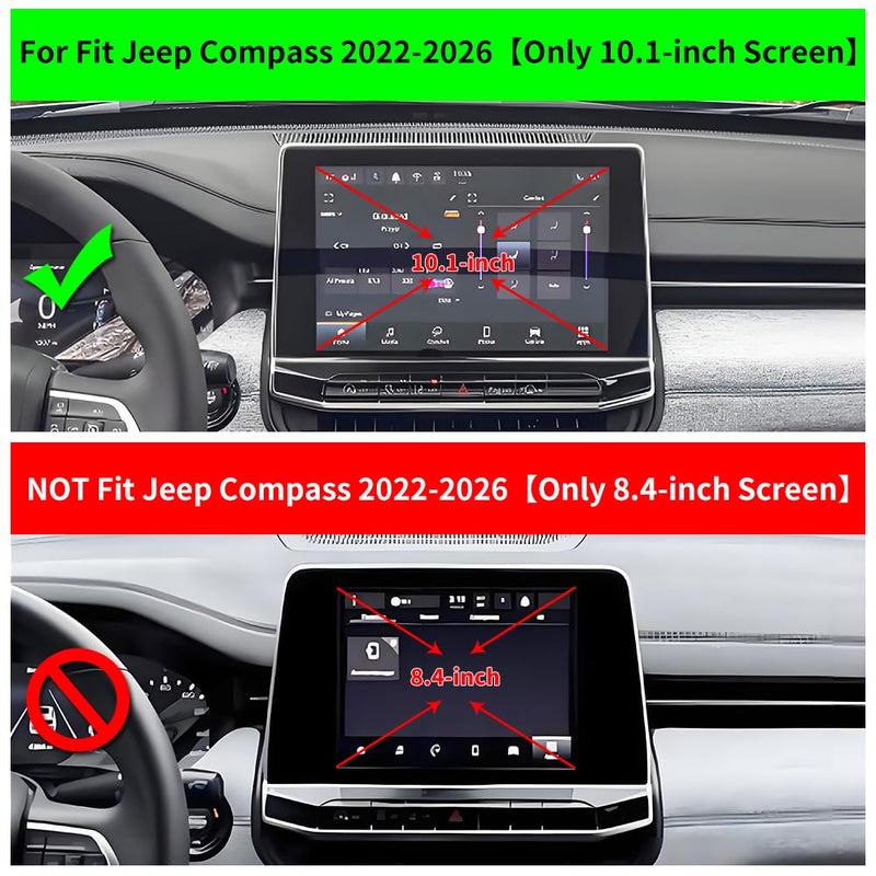 Car Phone Holder Center Console Organizer for Jeep Compass 2022-2026【Only 10.1-inch Screen】 Auto Accessories Navigation Bracket Interior Decoration Mobile Cell Phone Mount case for Jeep Compass 2022-2026【10.1-inch Screen】