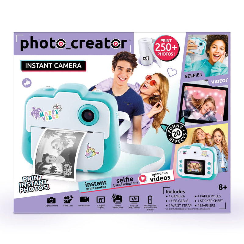 Canal Toys Photo Creator Instant Print Camera – Photo, Selfie and Video – Thermal Paper for 250 Photos – LCD Screen. 8+ Insta Camera