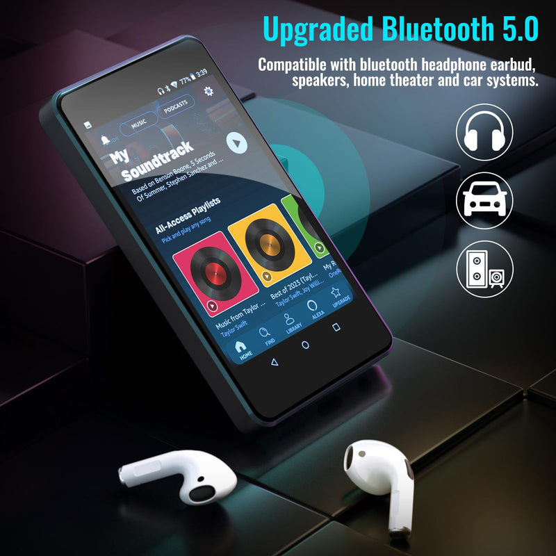 MP3 Player for Kids with Spotify, Parental Controls, Android 14 | Play Store, Spotify Kids, Audible, Amazon Music, Libby, Eye-Friendly Night Mode, Up to 512GB, Updated M4S