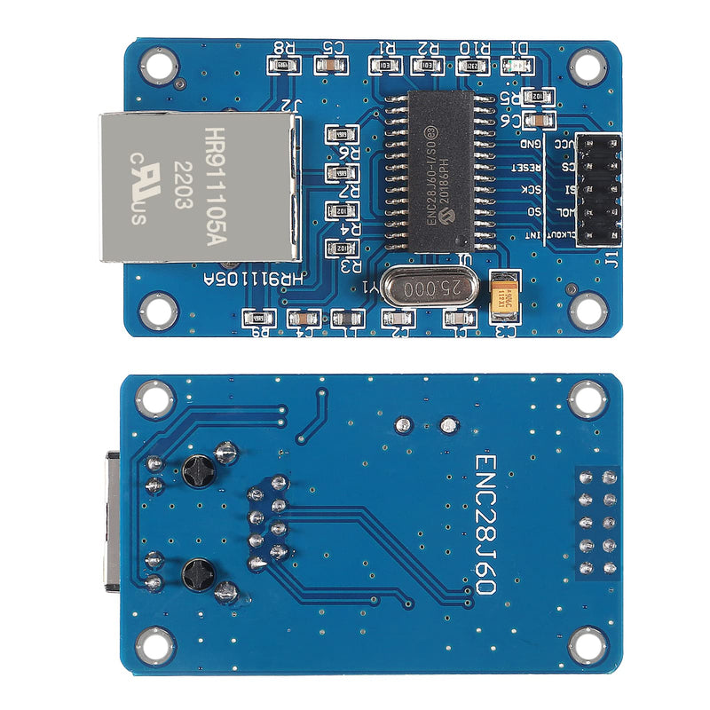 5pcs ENC28J60 ENC28J60-I/SO HR911105A Ethernet LAN Network Module SPI Interface 3.3V for Arduino AVR PIC LPC STM32