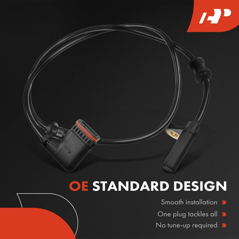A-Premium ABS Wheel Speed Sensor Compatible with Mercedes-Benz Models - C200, C230, C240, C280, C32 AMG, C320, C55 AMG, CLK280, CLK320, CLK350, CLK500, CLK55 AMG, CLK550, SLK200, SLK300, SLK350 Pack of 2