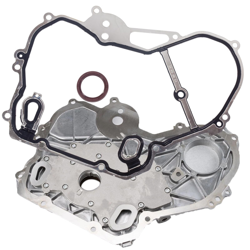 TCS46079 for Chevy Equinox Timing Cover Gasket Oil Seal Chevy Cobalt HHR Malibu Buick Regal GMC Terrain 2002-2009 2010 2011 2012 2013 2014 2015 2016 2.0 2.2 2.4L Timing Chain Gasket 24435052 12637040