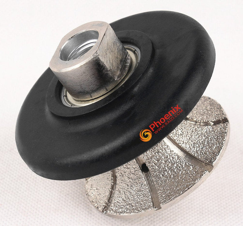 Raizi V30 30mm Full Bullnose Diamond Hand Profiler/Router Bits with 5/8-11 Thread for Granite Countertop V30(1-1/8")