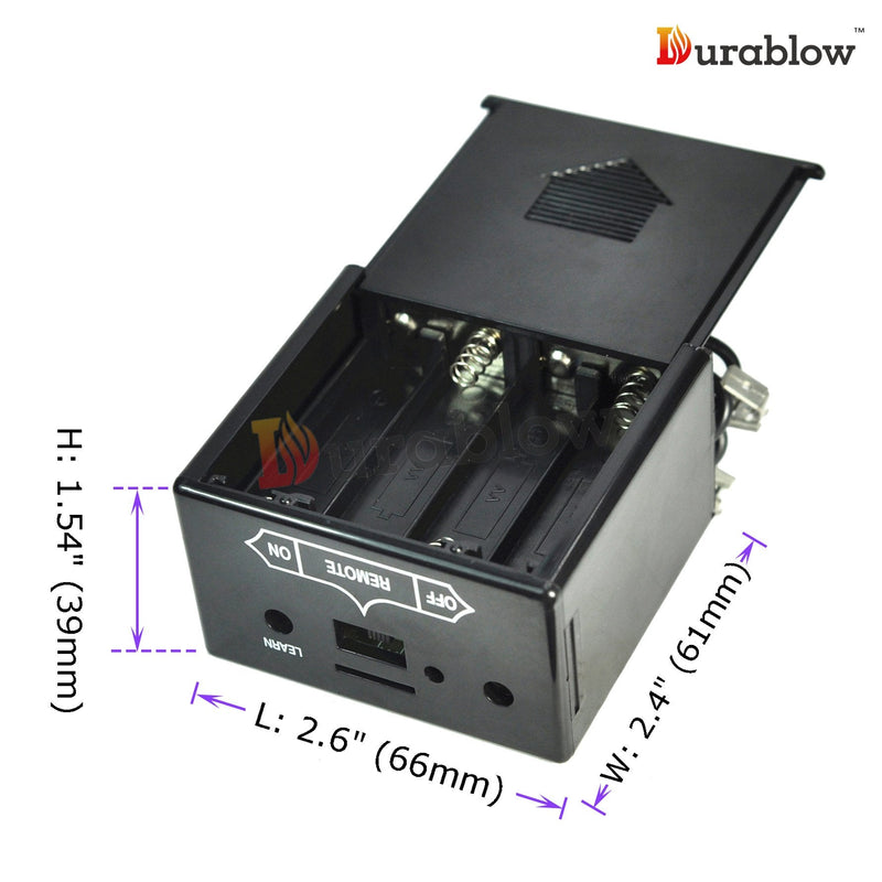  [AUSTRALIA] - Durablow TR1004 Gas Fire Fireplace On/Off Remote Control Kit + Thermostat + Timer + Backlit Transmitter for Millivolt Valve, IPI Module, Replaces Wall Switch or Thermostat RF Wireless On/Off+Timer+Thermostat+Backlit (Battery)