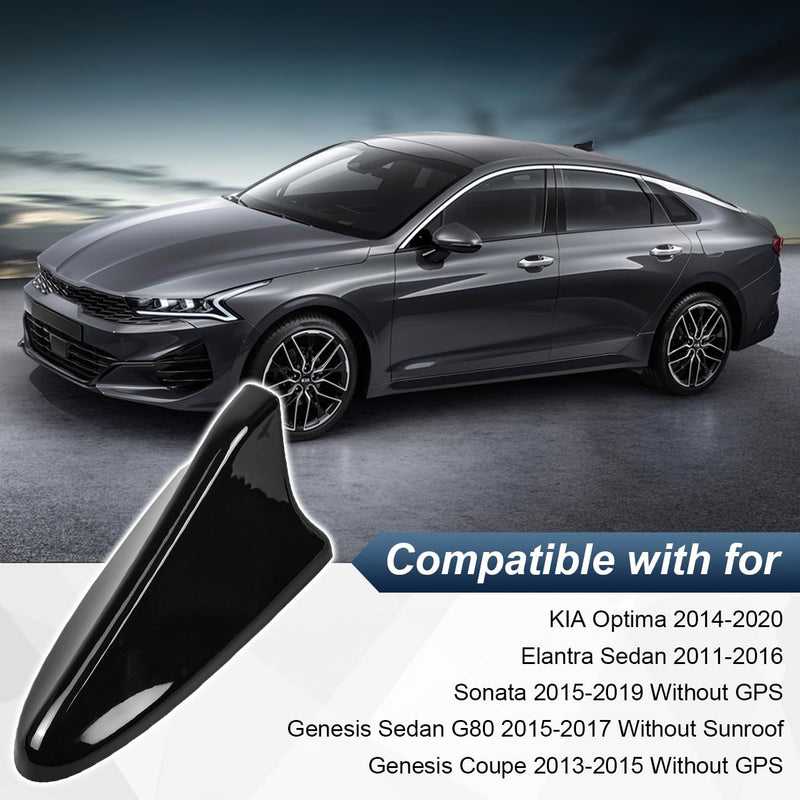 Auto Car Shark Fin Antenna Cover Cap Decorative Roof Aerial Base Replacement Compatible with for 2014-2020 Kia Optima Sonata Elantra Sedan Accessories Replacement for 96219 D5000EBQK