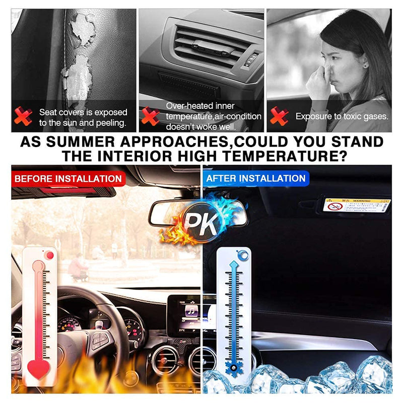 KUST Windshield Sun Shade Custom Fit for Toyota 4Runner 2010-2023 2024 2025 Accessories Sunshade Foldable Sun Protector Block UV Rays Keep Car Cooler For | Toyota 4Runner 2010-2025