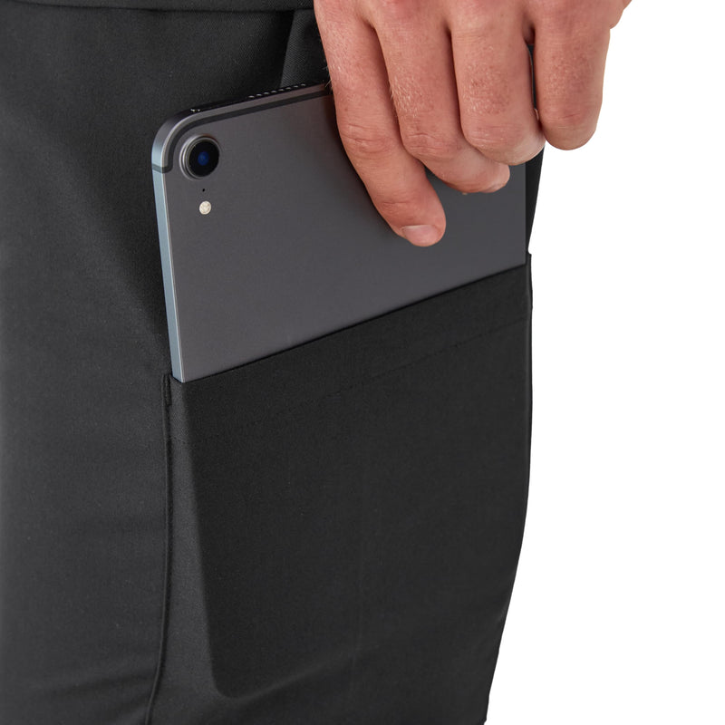 Hanes Men's Scrubs Healthcare Pants, Scrub Pants for Men, Moisture-Wicking & Odor Control, 5 Pockets Medium New Ebony