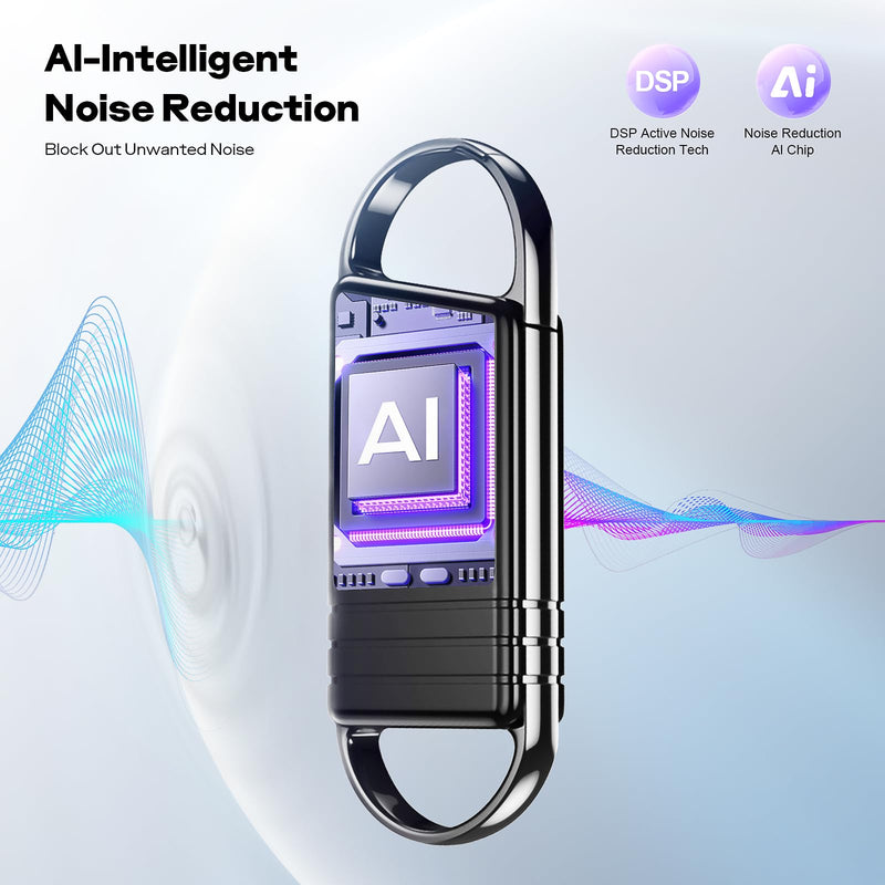 72GB Digital Voice Recorder - Xelarvex Voice Activated Recorder AI-Intelligent Noise Reduction, 4800 Hours Recording Device, Audio Recorder for Lectures/Interviews/Meetings 72.0 GB