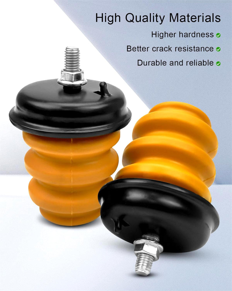 Rear Frame Bump Stops Fit for Chevrolet Silverado GMC Sierra 1500 1999-2006, Durable Leaf Spring Axle Jounce Bumpers Replace 15712438 523-049