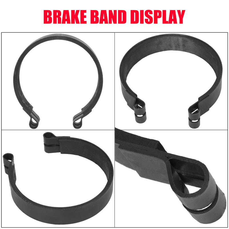 GREHUA 4" Rear Drum Brake Band & Cable Kit for Manco Bandit Critter 1492 4316 297 Rotary 484 Azusa 2251-B Yerf-Dog Predator 212cc 420cc 196cc Go Kart Yard Cart Dune Buggies Mini Bike ATV Parts a-black