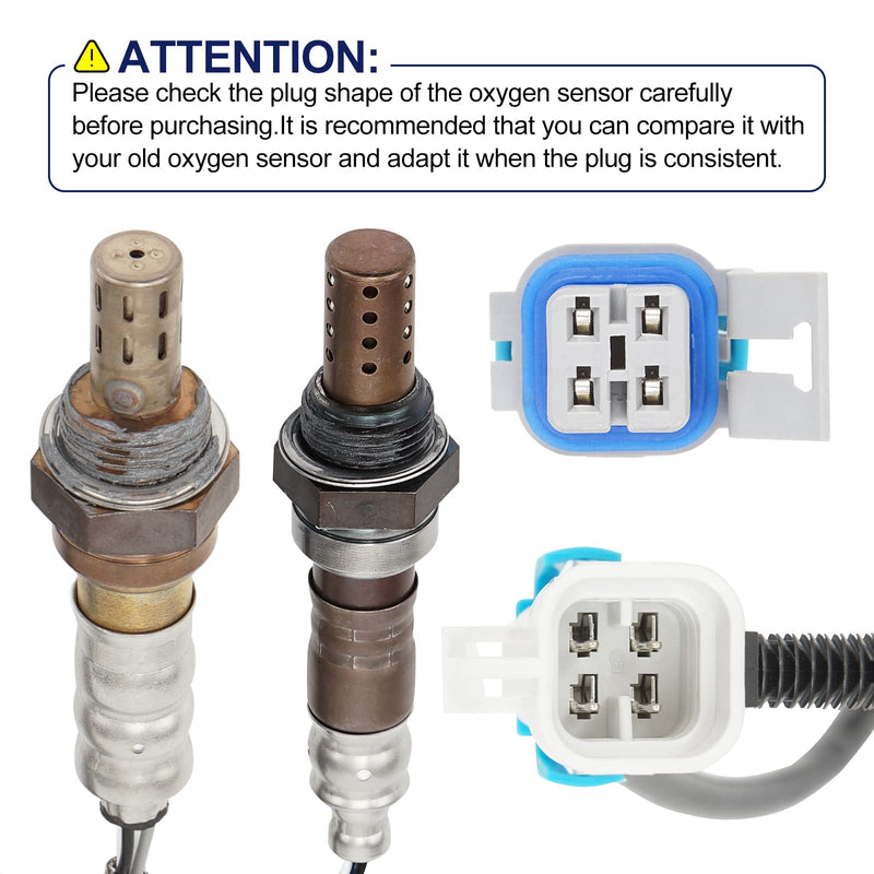 O2 Oxygen Sensor 234-4668 234-4256 Upstream Downstream Replacement for Cadillac Escalade Chevy GMC 1500 Silverado Suburban Yukon Set of 4