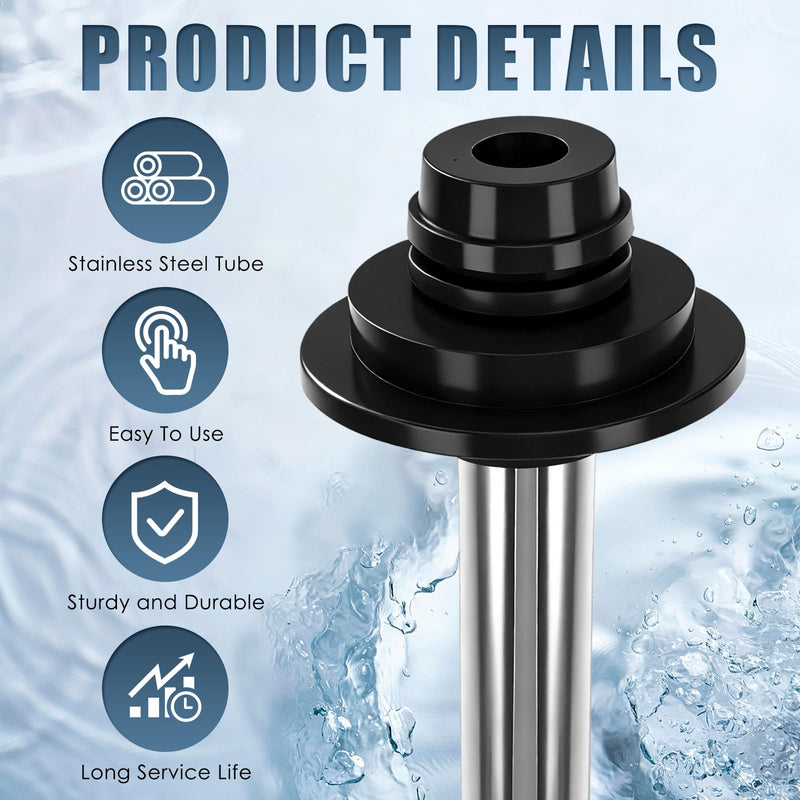 4 Pcs Universa Bar Sink Overflow Pipe, Stainless Steel Bar Sink Drain Overflow Stopper Fittings for Kitchen Commercial 1", 1-1/4", 1-1/2" Drain
