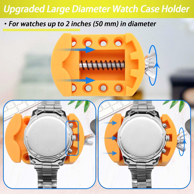 Watch Repair Kit, GLDCAPA Watch Press Tool Set, Watch Case Opener, Watch Battery Replacement, Watch Band Replacement Tool, Watch Repair Screwdriver, Watch Back Remover Holder, Spring Bar, Tweezers