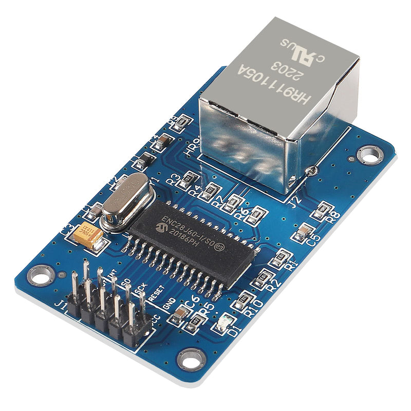 5pcs ENC28J60 ENC28J60-I/SO HR911105A Ethernet LAN Network Module SPI Interface 3.3V for Arduino AVR PIC LPC STM32