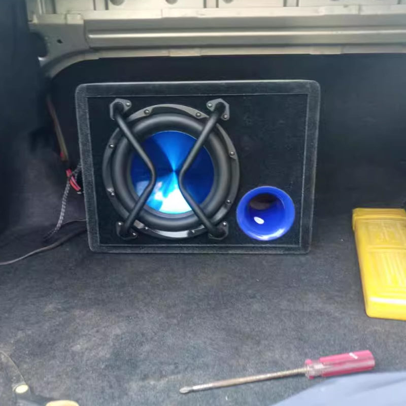 8" Speaker Bar Grill: Matte Black Metal Car Audio Speaker Grill Cover, Subwoofer Grill Cover Protector 8 Inches