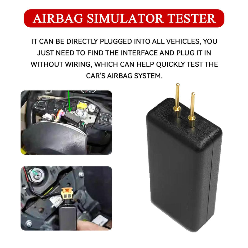 Car SRS Airbag Bypass Resistor, 12V Airbag Simulator Tester Tool for Auto Device Detection, Universal 2-Pin Air Bag Diagnostic Scanner Inspection Instrument for Fault Finding and Repair (4PCS) 4Pcs