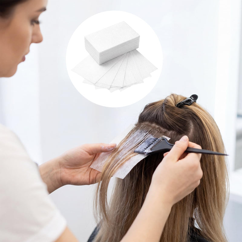 Perm Paper for Hair 150 Pcs Perm Roller Paper Disposable(3.5 x 2.4'') | High-Temperature Resistant Salon Perms Papers for Cold Hot Styling