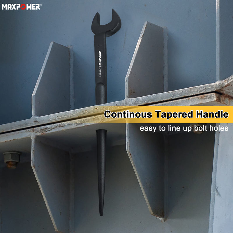 MAXPOWER Spud Wrench, 1-1/4 inch Nominal Opening 1-1/4"