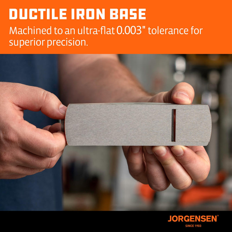 JORGENSEN NO.60-1/2 6-1/4" Wood Planer, Hand Planer for Woodworking, Low Angle Block Plane, Small Hand Plane for Trimming, Wood Planing, Craft - Professional Ductile Iron Body, Adjustable Mouth