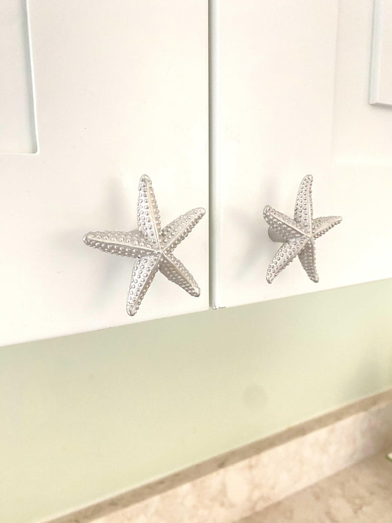 Costello Coastal - Starfish Cabinet Knob (Small, Set of 2) | Artist Pewter Hardware Collection
