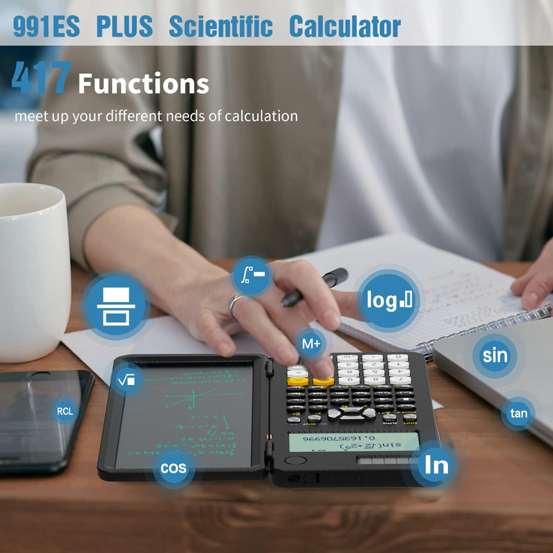 991ES and 82MS Scientific Calculators with Notepad