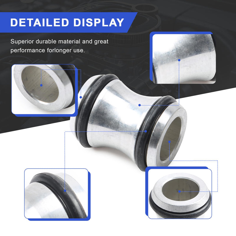 06H121131D 06H121131C Aluminum Water Pump to Oil Cooler Coolant Pipe Connector Joint Compatible with Audi A3 A4 A5 A6 A8 Q3 Q5 TT VW Golf Jetta Passat Tiguan Beetle Eos Seat Skoda